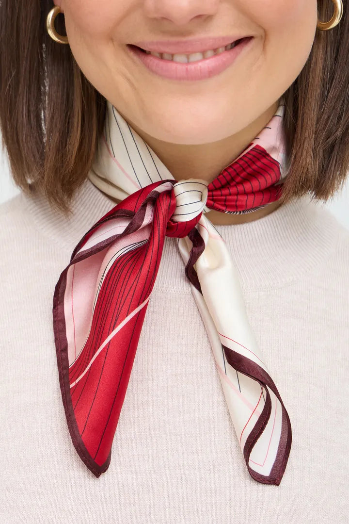 Fransa Patterned Silk Scarf