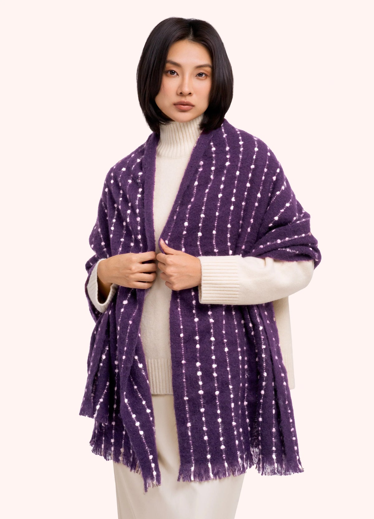 Powder Dakota Cosy Scarf,  Damson