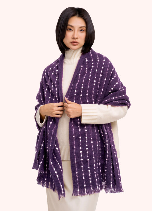 Powder Dakota Cosy Scarf,  Damson
