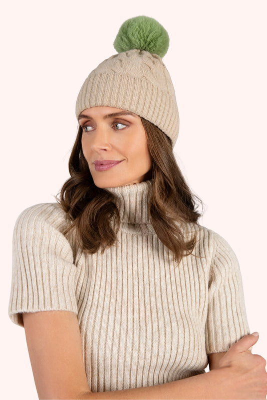 Elise Hat - Cream & Sage - Robins & Roses, Eccleshall