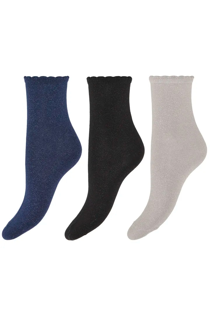 B.Young Silver Glitter Sock Gift Set