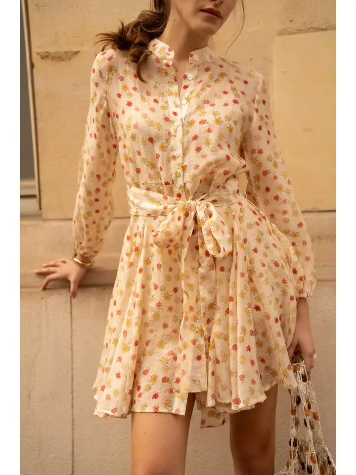 Choklate Paris Sonia Printed Dress in Tencel Silk - Robins & Roses, Eccleshall
