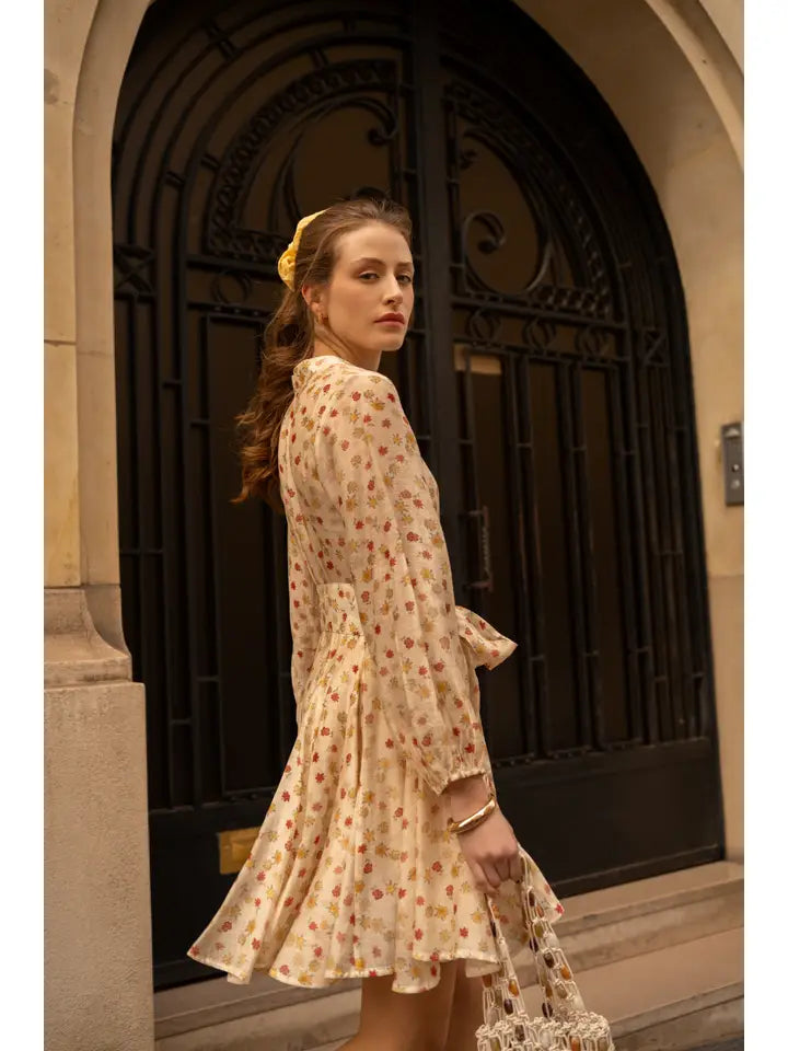 Choklate Paris Sonia Printed Dress in Tencel Silk - Robins & Roses, Eccleshall