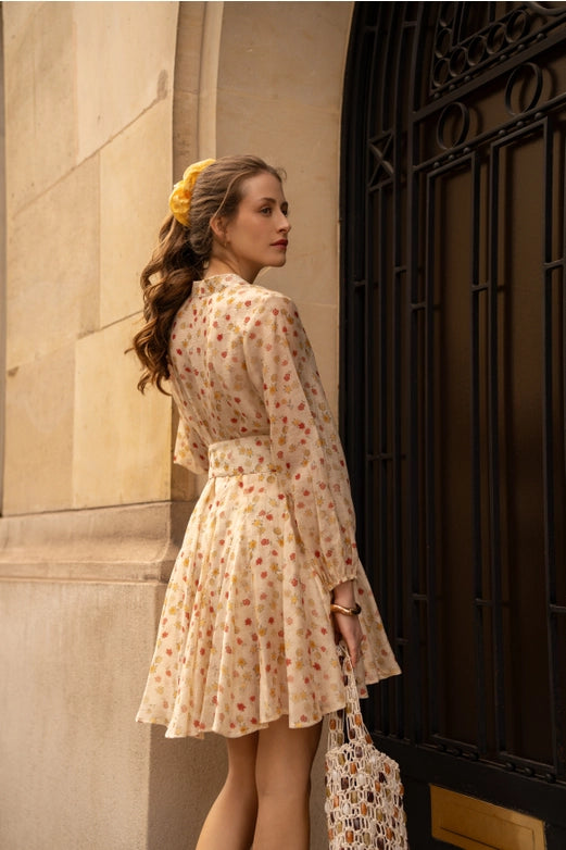 Choklate Paris Sonia Printed Dress in Tencel Silk - Robins & Roses, Eccleshall
