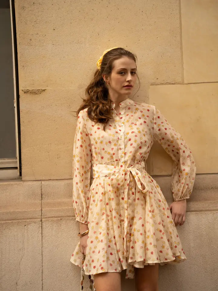 Choklate Paris Sonia Printed Dress in Tencel Silk - Robins & Roses, Eccleshall