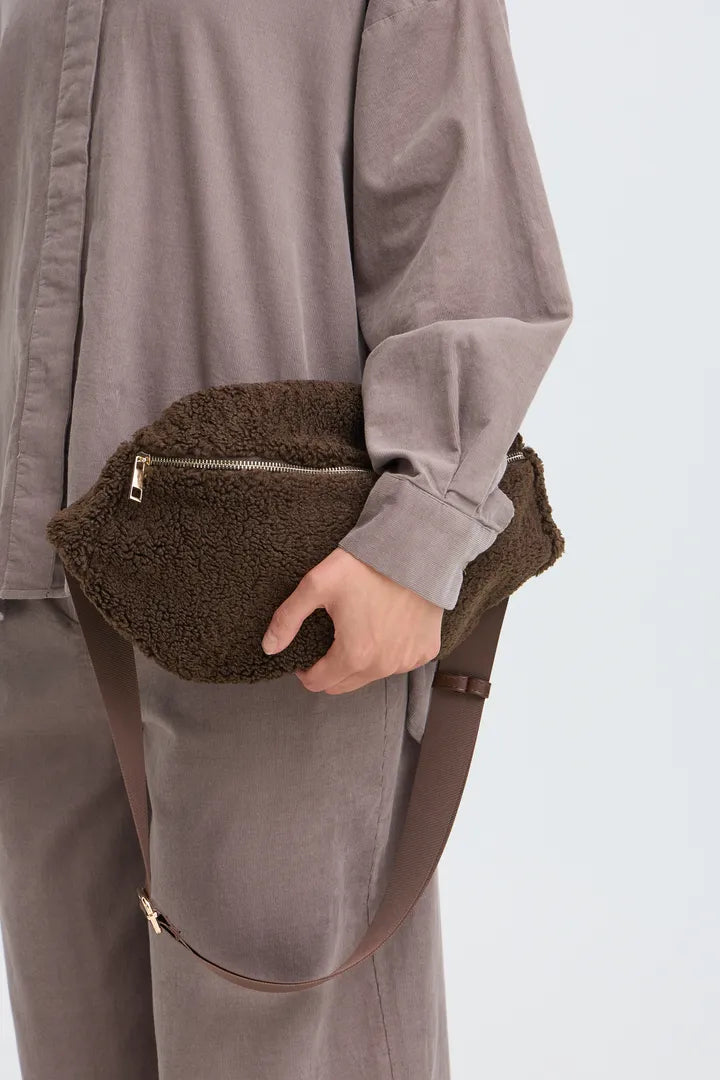 Fransa Brown Teddy Bag