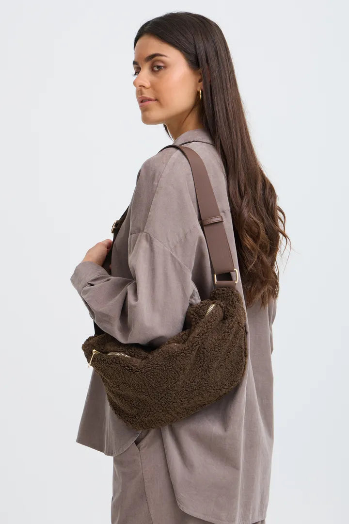 Fransa Brown Teddy Bag