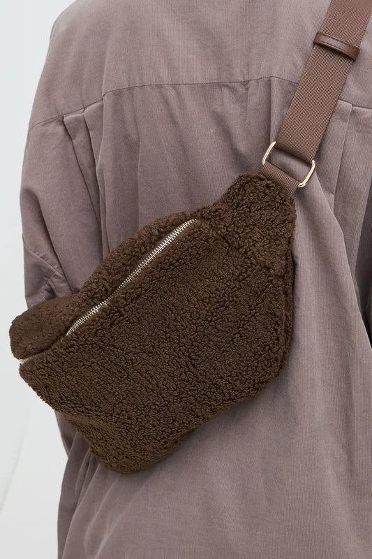 Fransa Brown Teddy Bag