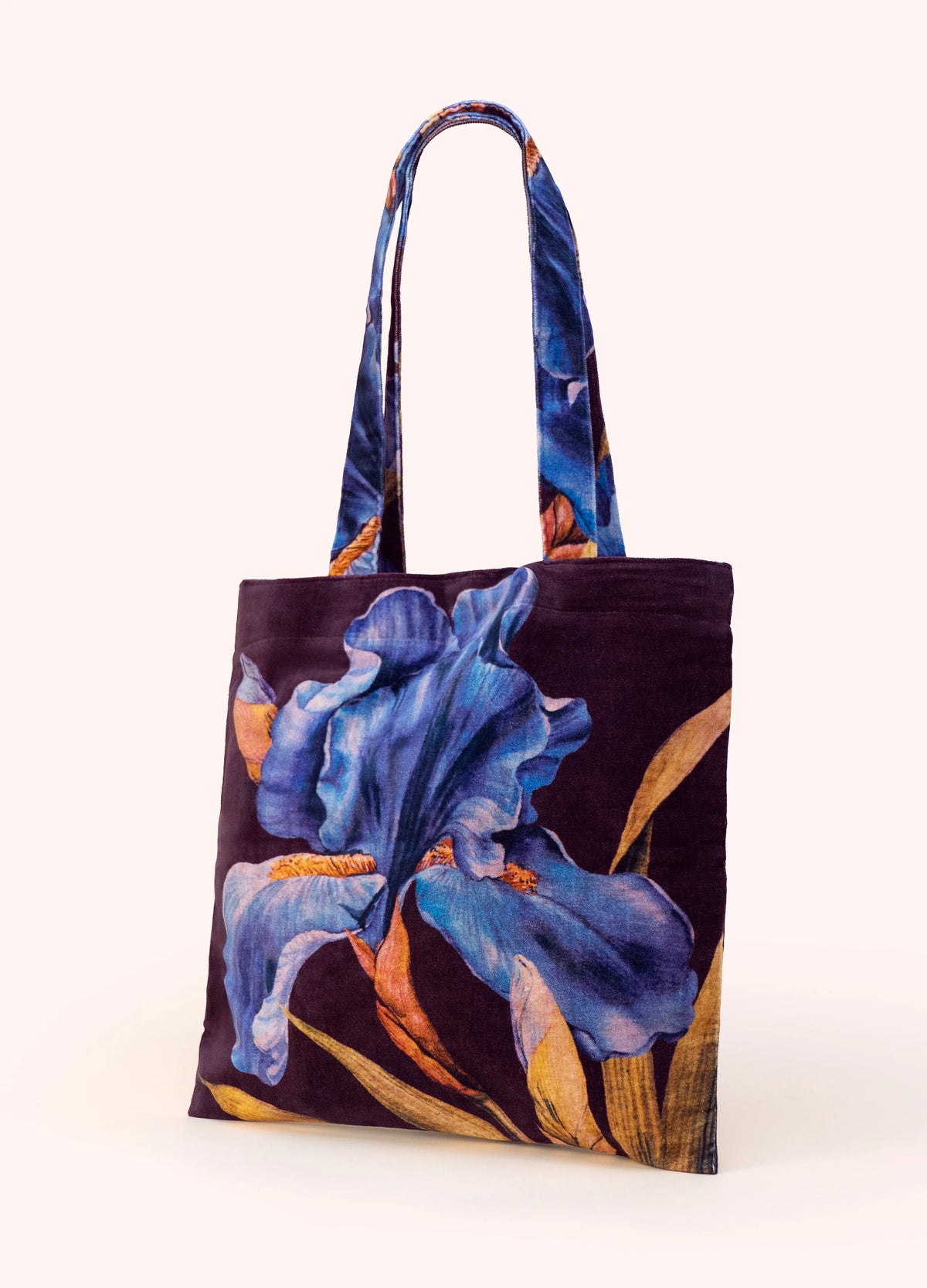 Powder Velvet Tote - Iris - Robins & Roses, Eccleshall