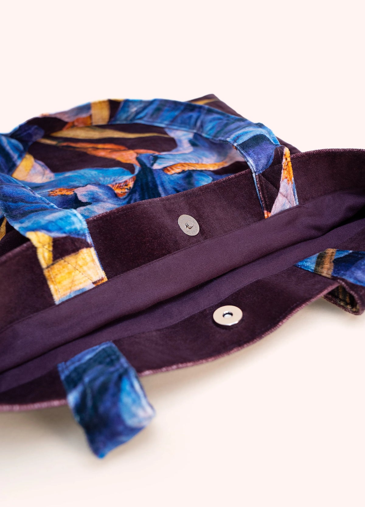 Powder Velvet Tote - Iris - Robins & Roses, Eccleshall